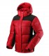 Men's red hooded down jacket